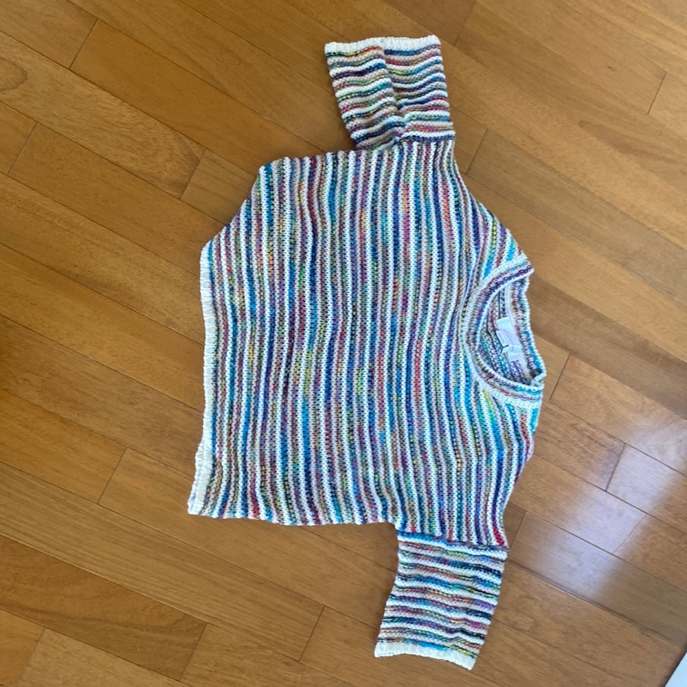 Anthropologie rainbow sweater size small